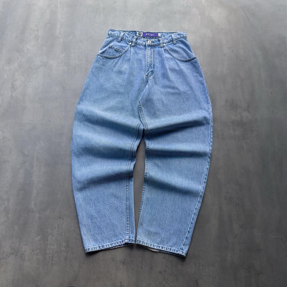 Vintage Levi’s SilverTab Baggy Jeans Mens 30x30 Light Wash Blue 90s Y2K Skater